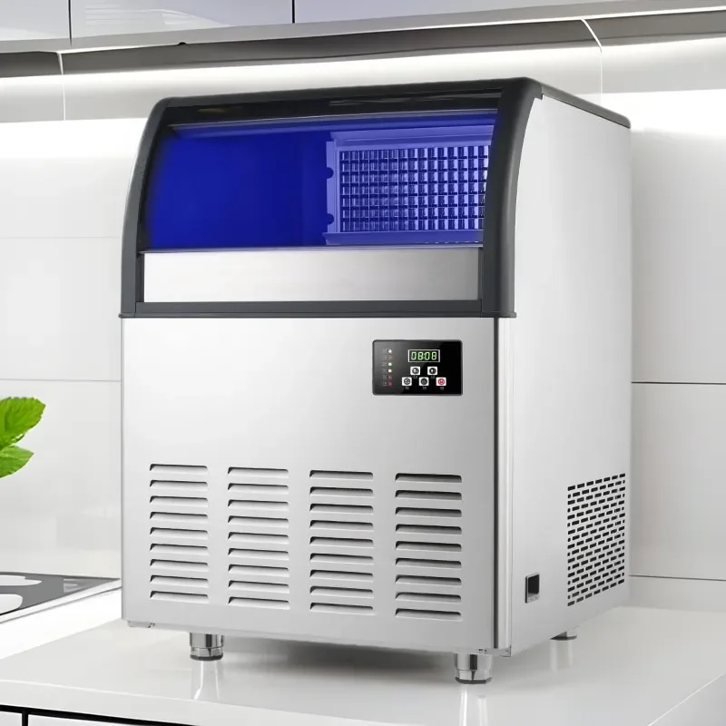 For Ice machine Automatic milk tea shop Bar square ice split machine Small medium and large quick ice making square