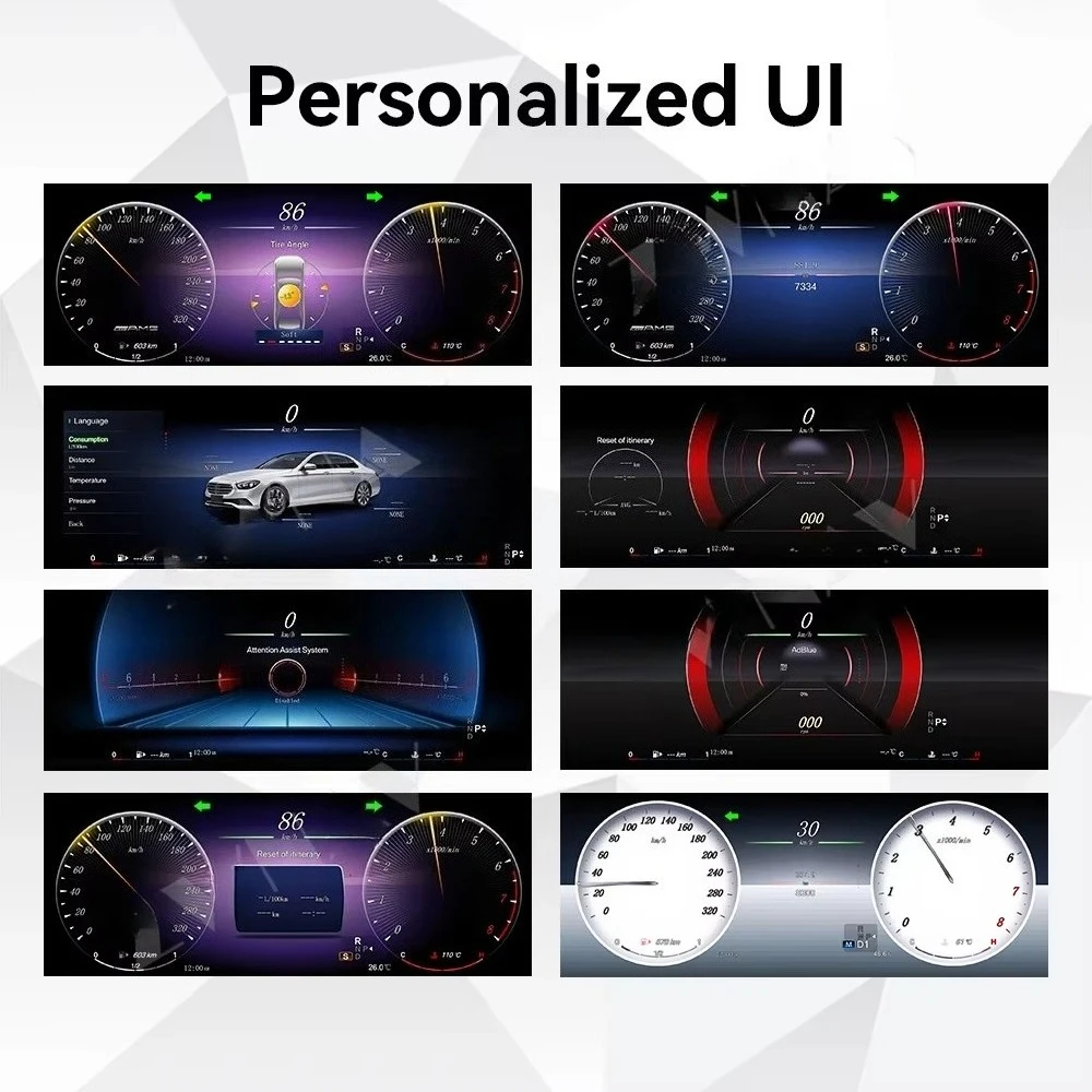 12.3-inch Car Lcd Digital Dashboard for  ML GL 2005-2010 Cluster Instrument Panel Car Speedometer