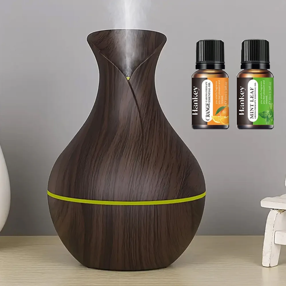 

Увлажнитель воздуха 300 мл для спальни, офисный диффузор с прохладным туманом с эфирным маслом, питание от USB, тихий ультразвуковой, декоративный и функциональный