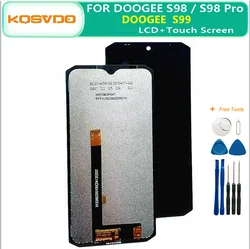 Originale DOOGEE S98 DOOGEE S99 Display LCD e Touch Screen Digitizer Assembly Display sostitutivo lcd per S98PRO + Tools