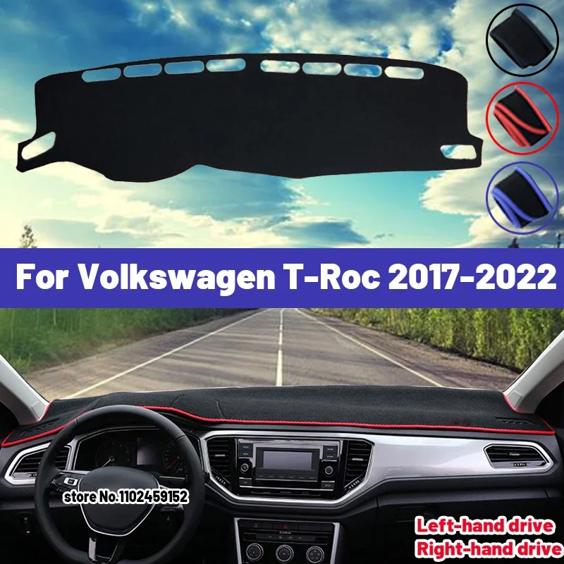 High Quality For Volkswagen VW T-ROC T ROC TROC 2017 2018 2019 2020 Car Dashboard Cover Mat Sun Shade Avoid Light Pad Carpets