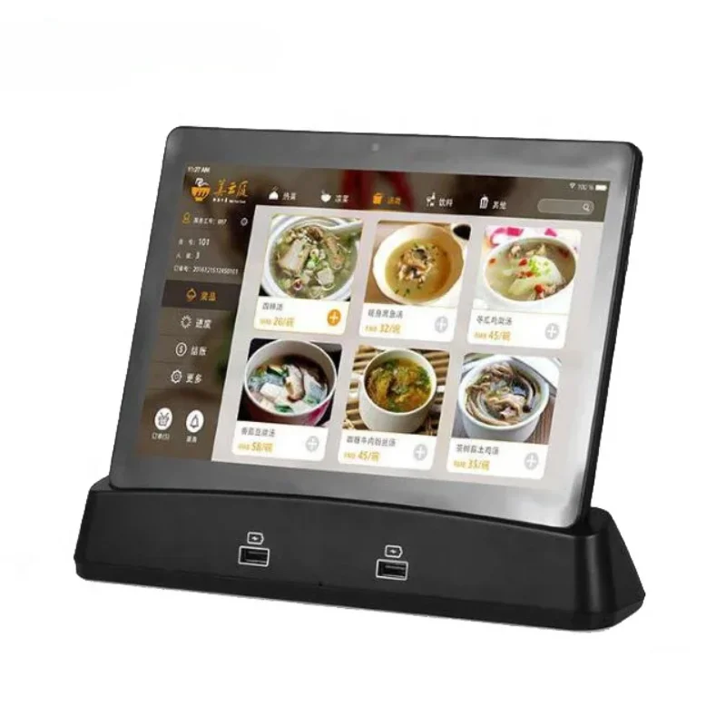 Scangle 10 inch desktop Android tablet PC touch screen tablet electronic ordering machine for restaurant