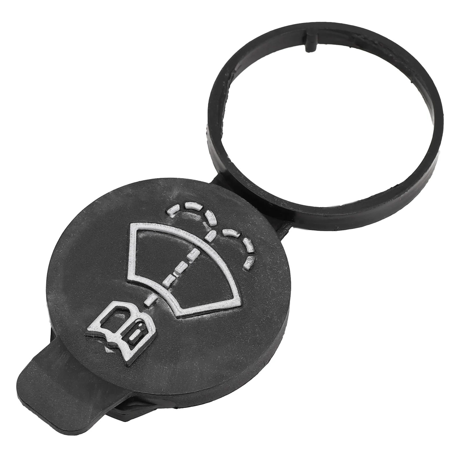 1 Stück schwarzer Scheibenwischer-Waschflüssigkeitsbehälterdeckel für Chevy Camaro 2010–2016 für Cruze Malibu OE 13227300 – Detail 7