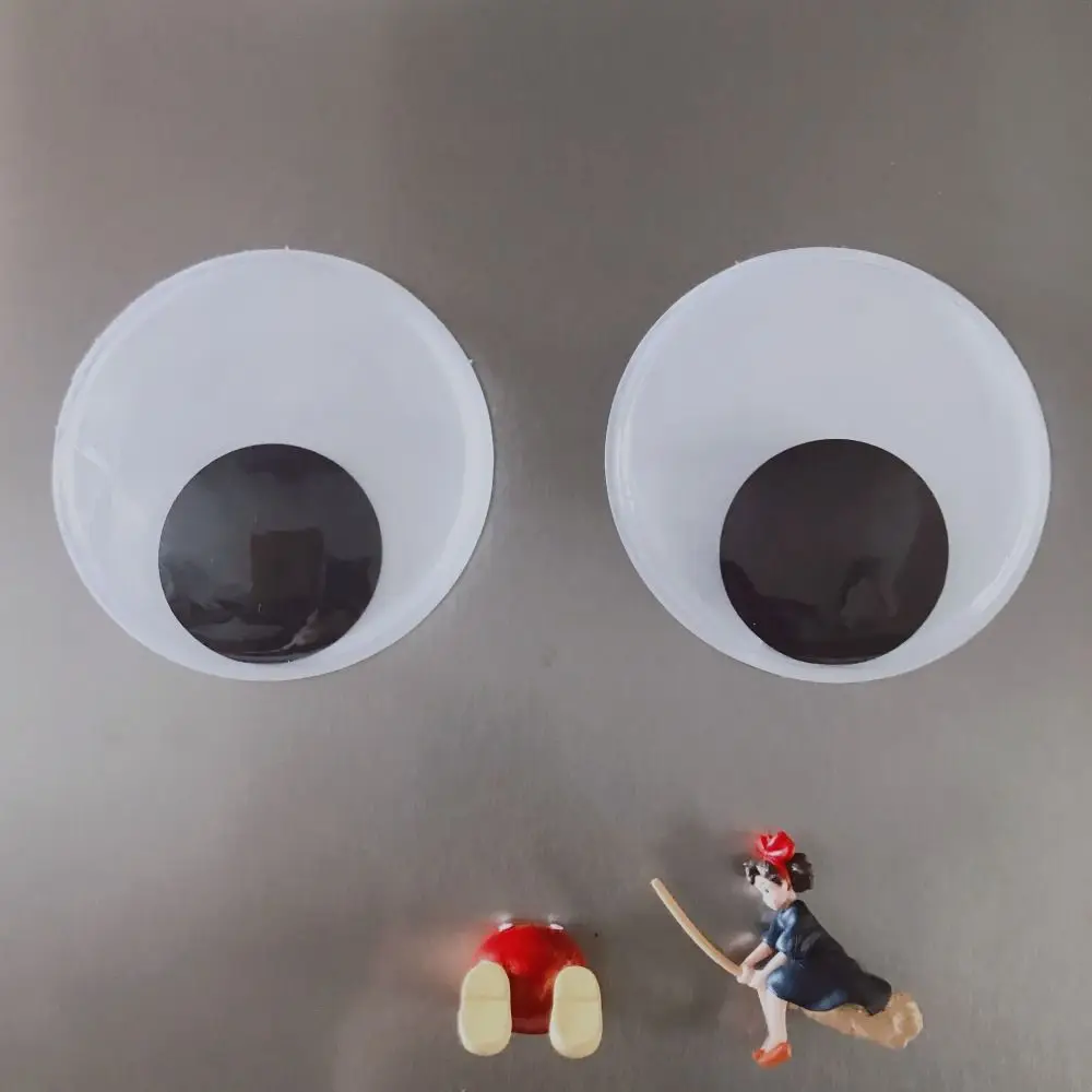 Self Adhesive Googly Eyes Fridge Wall Sticker Funny Air Conditioner Cabinet Sticker for DIY Scrapbook Movable Dolls Eyeball