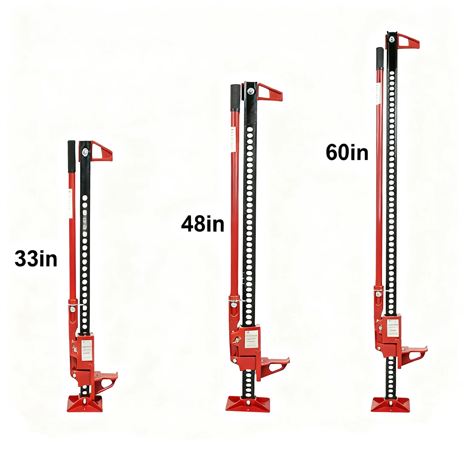 

Вместимость 6600 фунтов, 3-тонный домкрат для фермы, 33 дюйма, 48 дюймов, 60 дюймов, универсальный домкрат с храповым механизмом для бездорожья, универсальный, подходит для ATV UTV, внедорожника, трактора