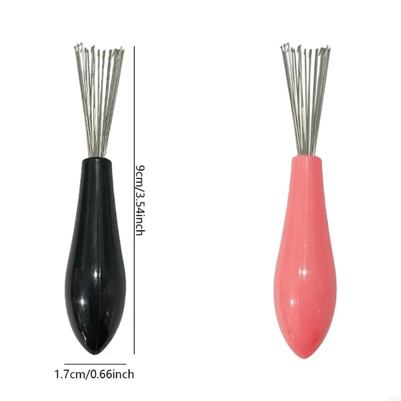 Du lịch Du lịch Comb Cleaner Công cụ dễ dàng loại bỏ tóc và bụi khỏi bàn chải tóc B95B