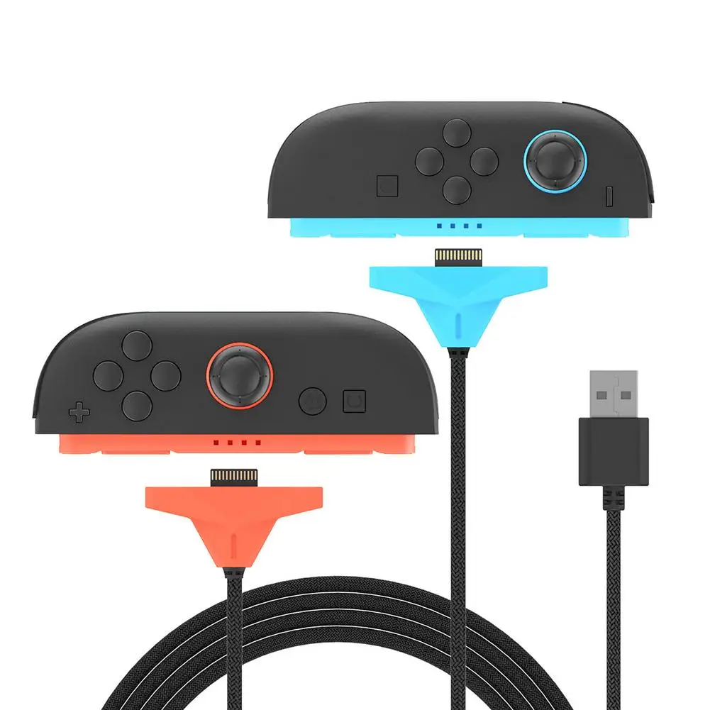 Charging Cable Magnetic For Switch2 Left & Right Controllers 2-in-1 Dual Charger, For Switch2 Charging Accessory