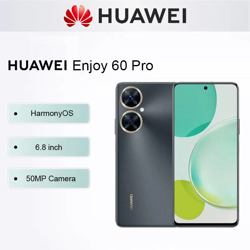 Original HUAWEI Enjoy 60 Pro Smartphone HarmonyOS 50MP Camera 5000mAh Battery Cell phone 6.8 inch 256GB ROM Mobile phones