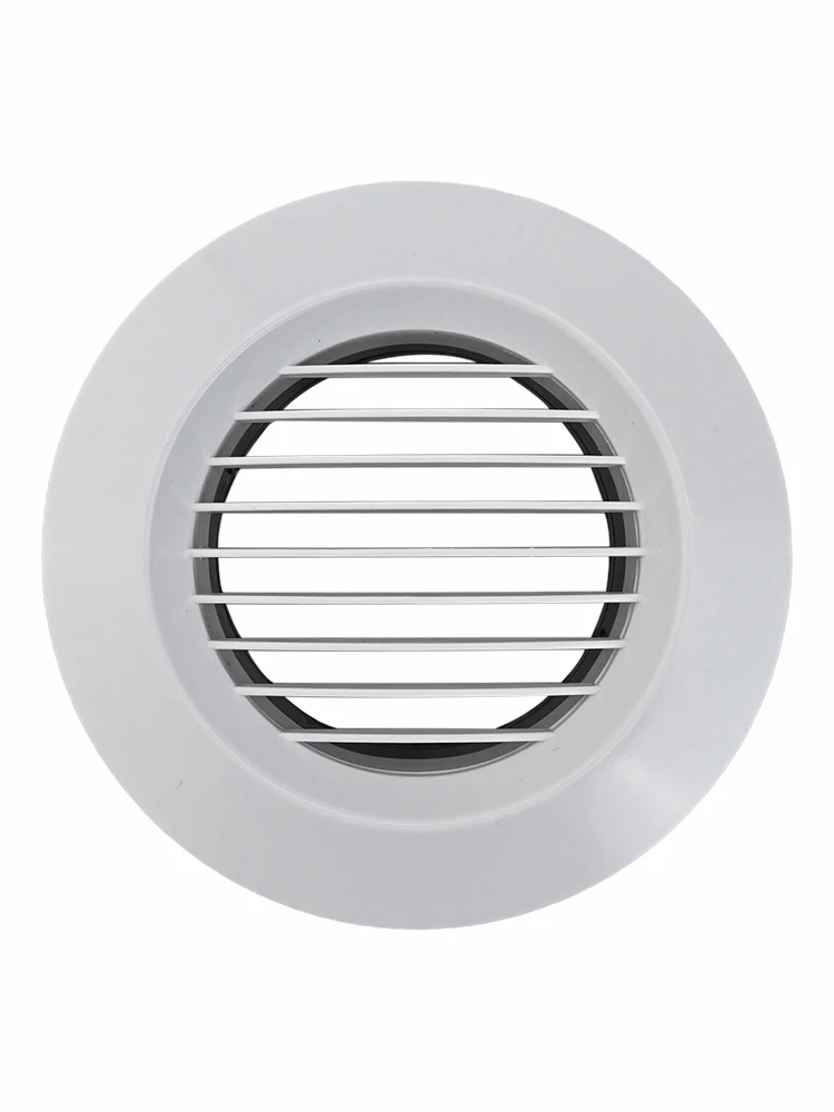 Circular Air Vent Grille for Indoor Ventilation with Removable Cover Cap Suitable for Bathroom Kitchen Office Duct