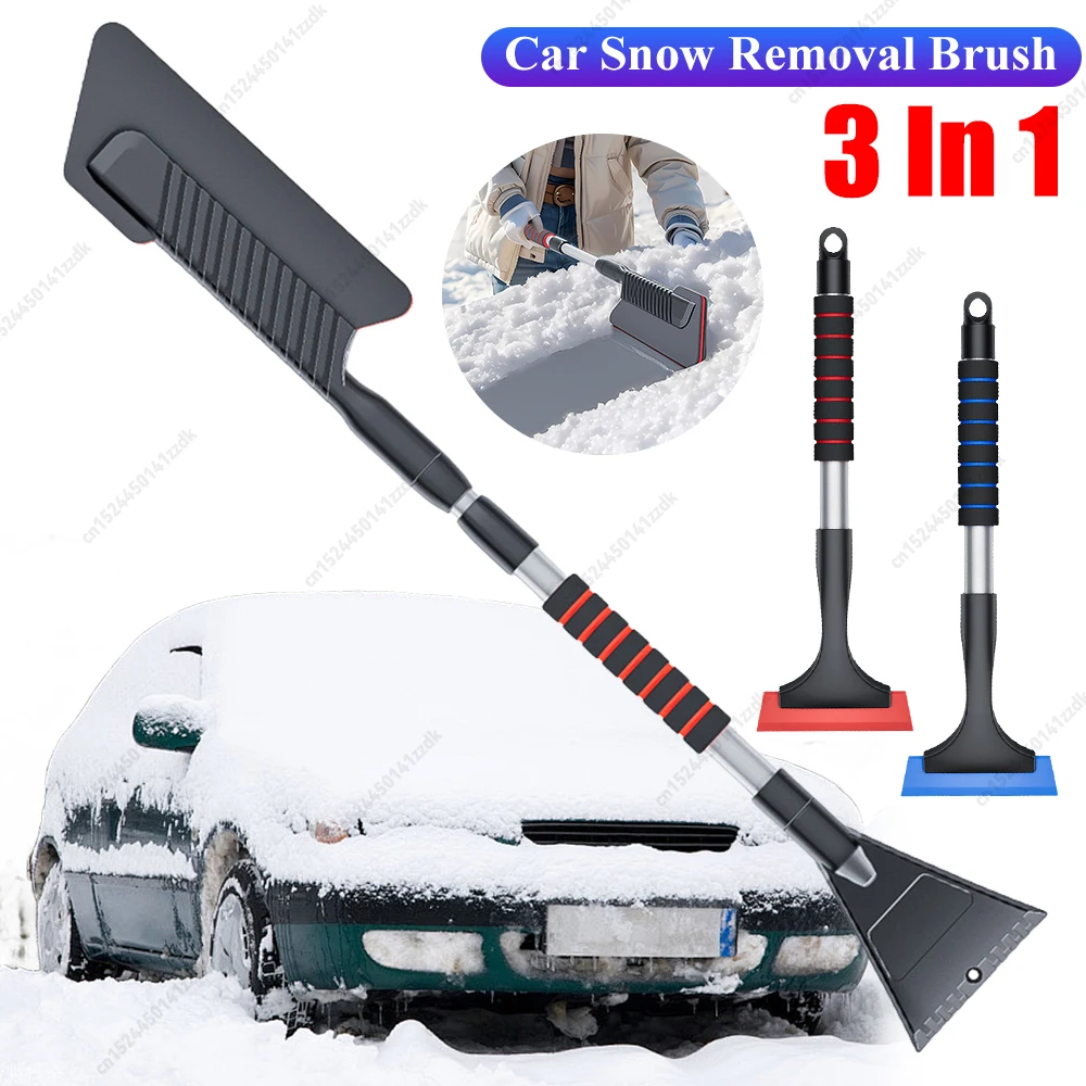 3 In 1 Abnehmbare Auto Schnee Schaufel Eis Schaber Langlebige Windschutzscheibe Schnee Entferner EVA Schnee Sweep Für Winter Abtauen Entfernung Werkzeuge
