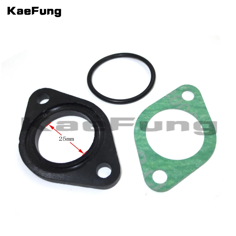 25mm 26mm Carb Carburetor Manifold Intake Pipe Gasket Spacer Seal for Pit Dirt Bike 110 125 cc CRF50 XR50    ATV Quad