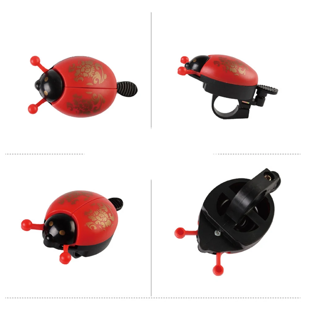 

Pure Copper Bike Bell Ladybug Cartoon Bell 21-23Mm Handle Fit Red Clear Sound Mini Cycling Accessories For Ring