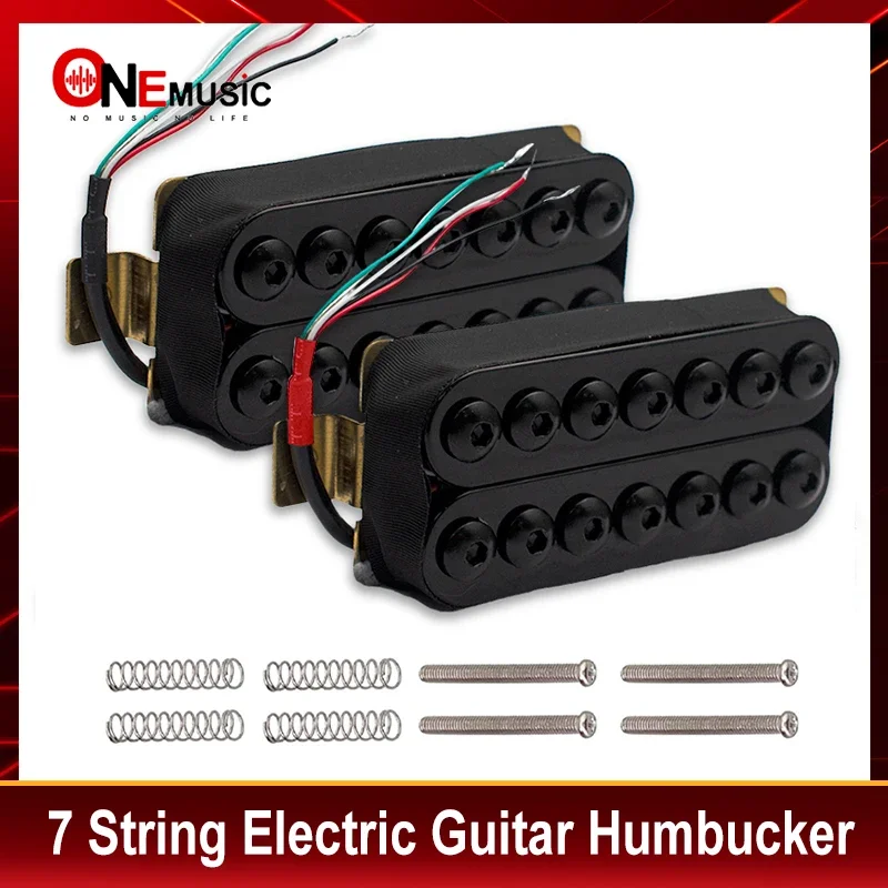 7 String Electric Guitar Humbucker Big Hex Adjustable Screw Dual Coil Pickup Coil Splitting Pickup N8.5K/B14K Output Guitar Part