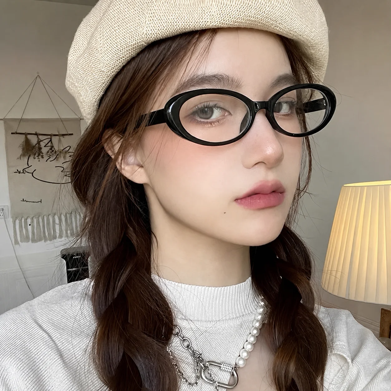Fashion Eyeglasses Frame Full Rim Plastic Eyeglasses Frame Women's Eyeglasses Frames Plastic Prescription Compatible Glasses