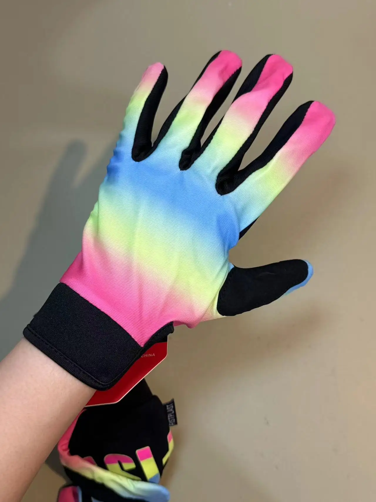 AliExpress fistplast  25 retro cycling gloves with long finger Velcro touch screen donuts