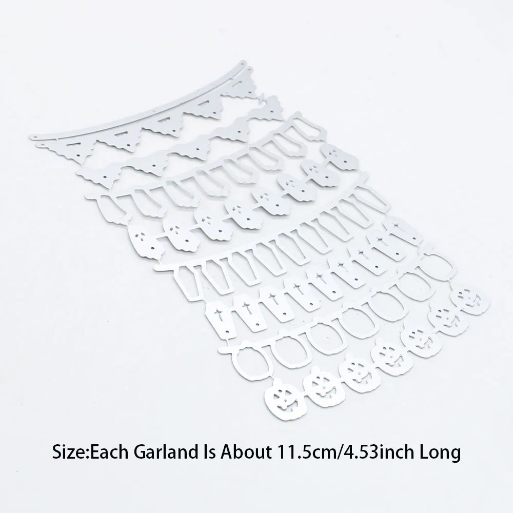 KSCRAFT Halloween Garlands Cutting Dies Stencils for DIY Scrapbooking Decorative Embossing DIY Paper Cards