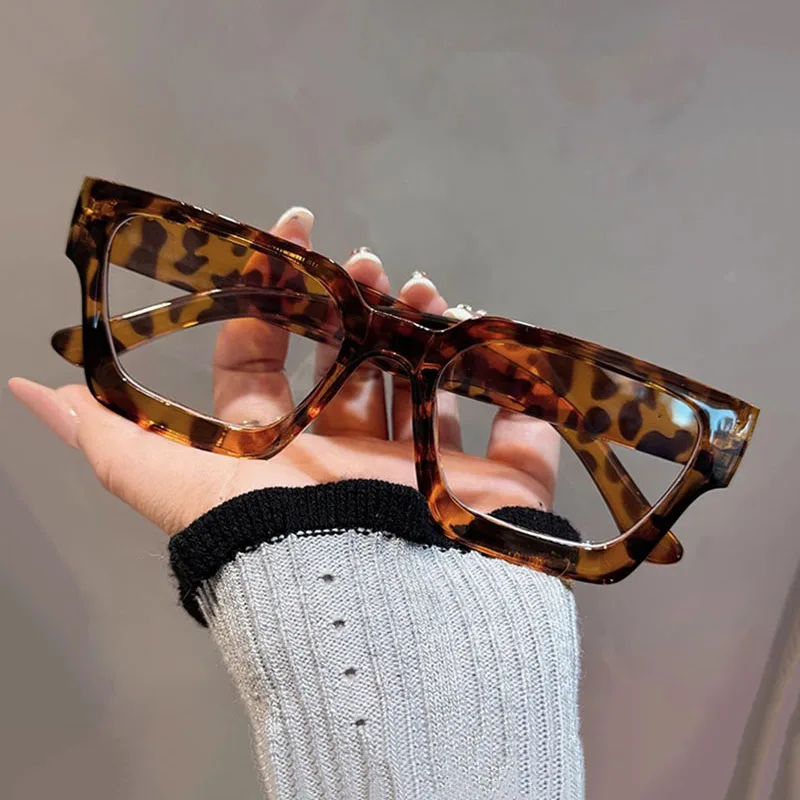 نظارات بإطار مربع مضاد للضوء الأزرق للنساء والرجال، إطارات نظارات كلاسيكية كلاسيكية، نظارات كمبيوتر خفيفة مسطحة للنساء والرجال