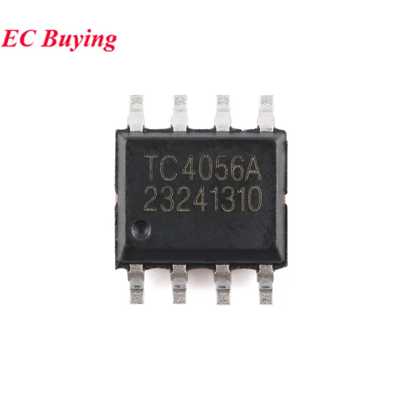 100 uds/1 unidad TC4056A ESOP-8 TC4056 4056 4056A SOP8 1A cargador de carga de batería de litio lineal IC Compatible con TP4056 Original
