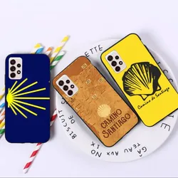 Camino de Santiago Phone Case for Samsung A91 A81 A73 A72 A71 A30S A20 A12 A13 A52 A53 4G 5G Black Soft Phone Cover Funda