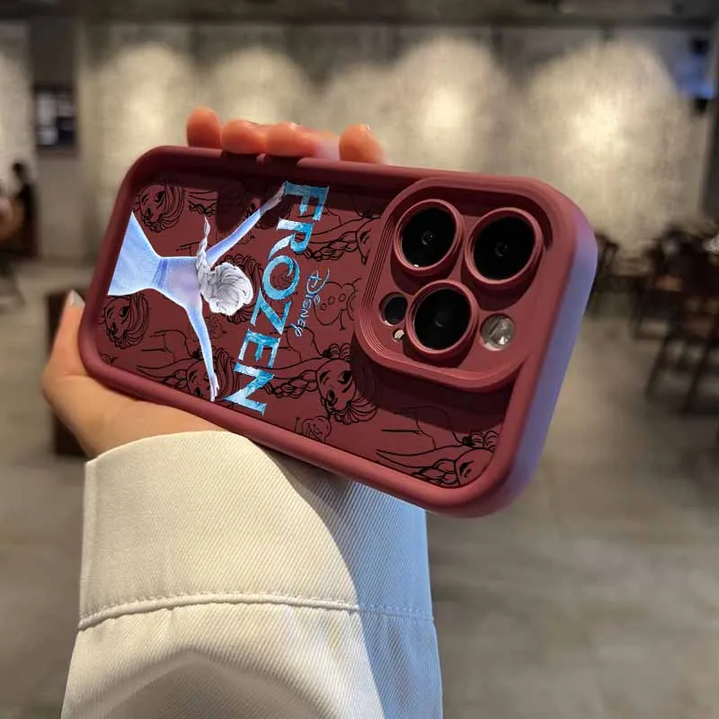 ديزني إلسا الأميرة المجمدة ل Redmi ملاحظة 14 13 12 11 10 برو زائد 11S 11T 11E 12T 12R 13R 4G 5G العين سلم جراب هاتف #6