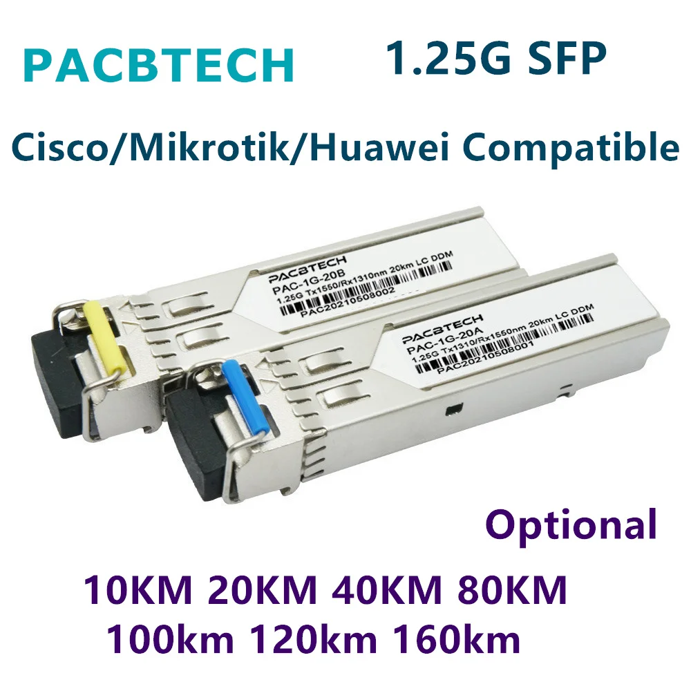 1.25G SFP Transceiver Singlemode Single fiber 3~ 200km  BiDi 1490nm/1550nm WDM 1G 120KM SFP LC SFP Module Fiber module SC/LC