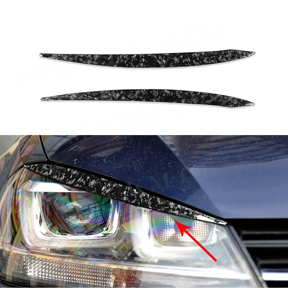 

Front Bumper Eyebrow Decoration Accessories for Volkswagen VW Golf 7 7.5 VII MK7 MK7.5 2013-2018 Headlight Covers Stickers