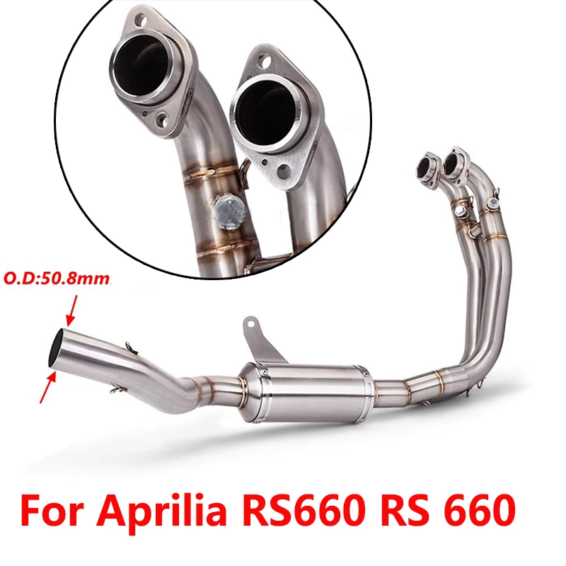 

Мотоциклетная выхлопная система Espace Moto, передняя труба из нержавеющей стали для Aprilia RS660 RS 660 Tuono 660 2021-2023