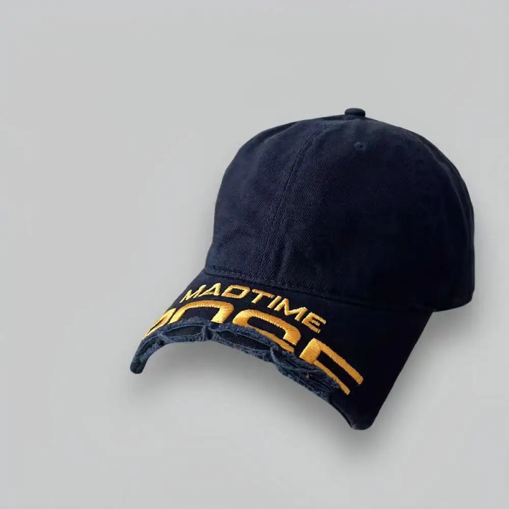 Vintage Washed Cotton Baseball Hat Broken Brim Unisex Casual Streetwear Soft Top Sunshade Breathable Summer Hip Hop Cap view 2