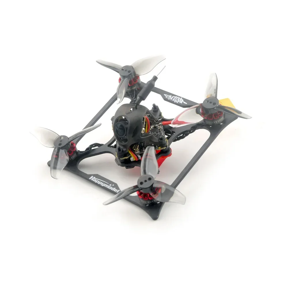 HappyModel Bassline 2S 2inch Micro FPV Toothpick Drone X12 5in1 AIO Flight Controller 2.4G ELRS 400mW EX1103 KV11000