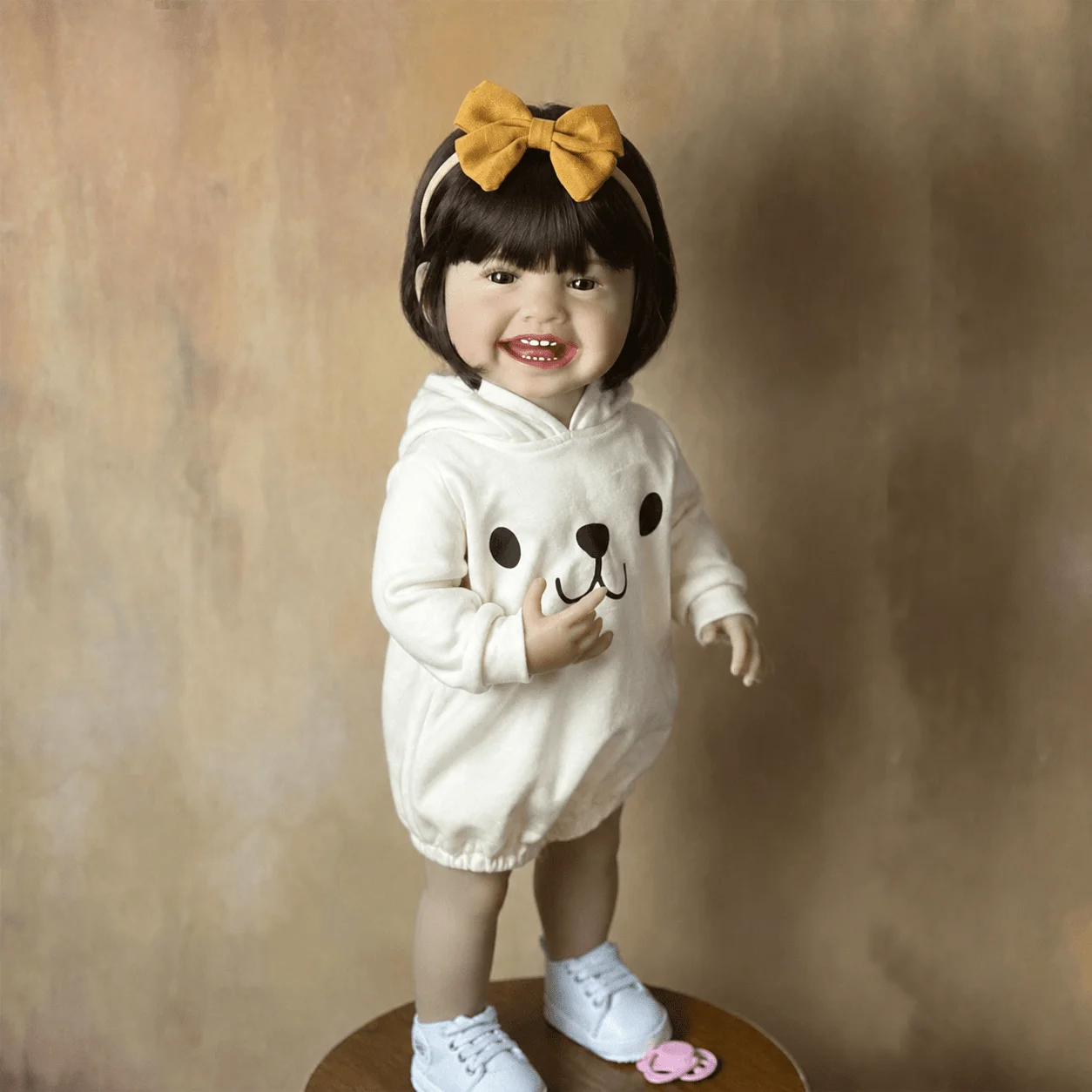 BZDOLL Reborn Baby Full Vinyl Body Doll, 55CM 22 Inch Highly Doll, Collectible Fashion Christmas Birthday Present for Girls