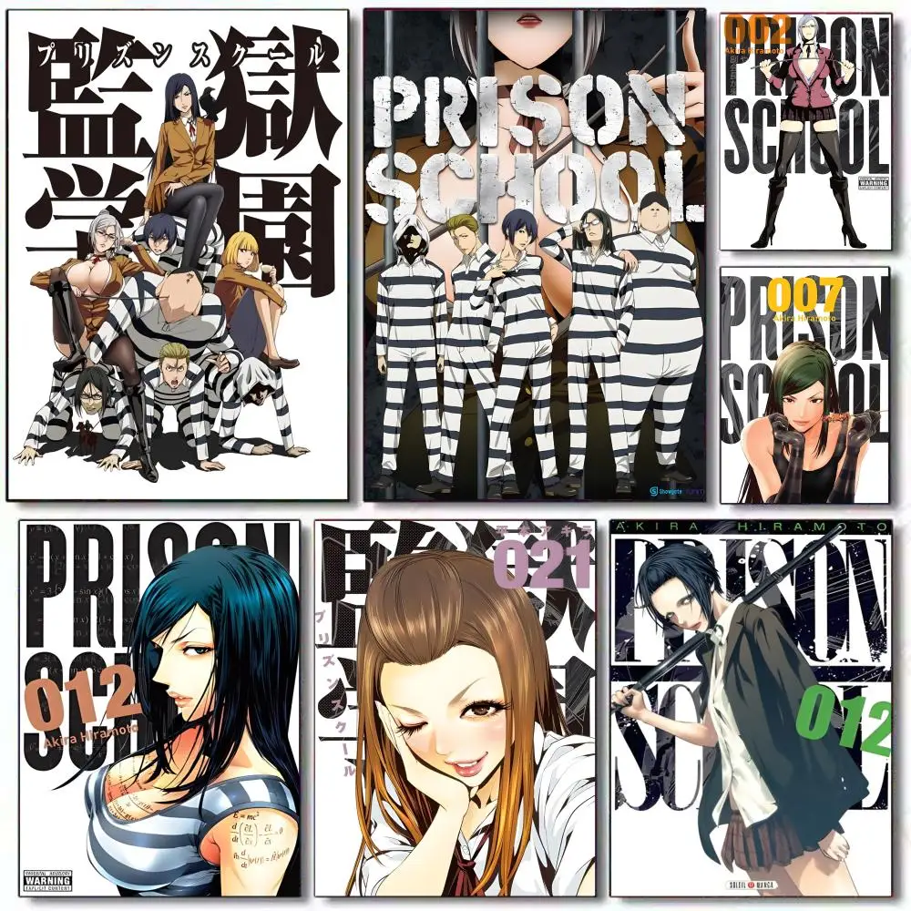 Póster escolar de Anime P-Prison, regalos navideños, decoración diseñada para el hogar, restaurante, oficina, espacio, arte de pared