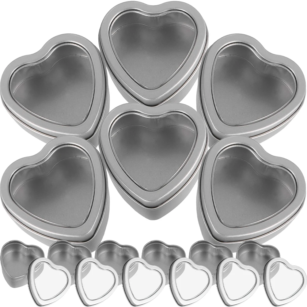 

25 Pcs Heart Shaped C y Boxes Metal Tin for Gifts Valentine Party Favors Gift Packaging Bulk Small Containers Storage