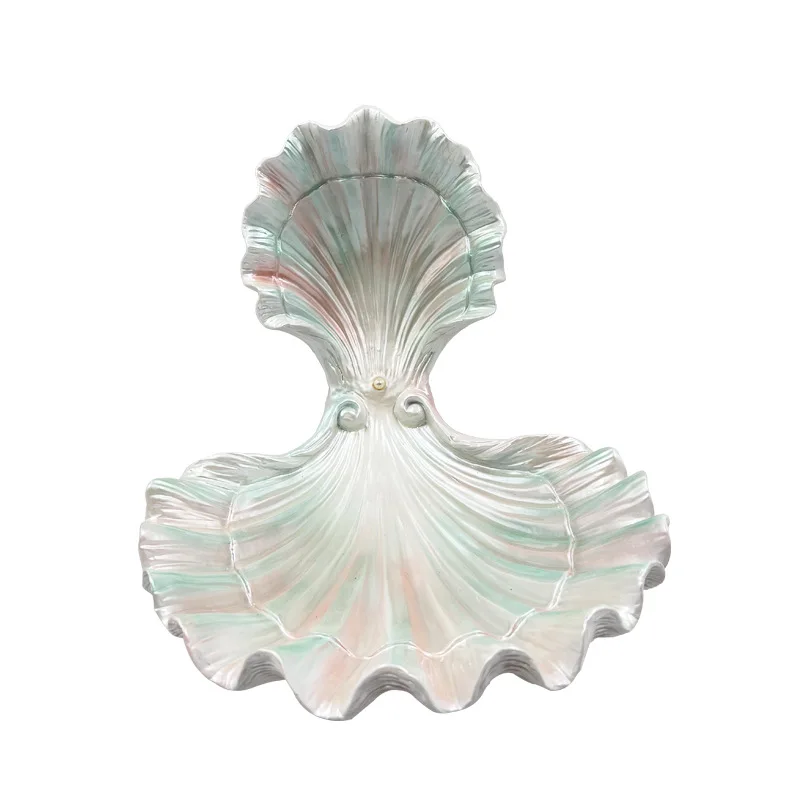 Resin creative European-style Italian conch tableware plate, seafood ice plate, king crab dish
