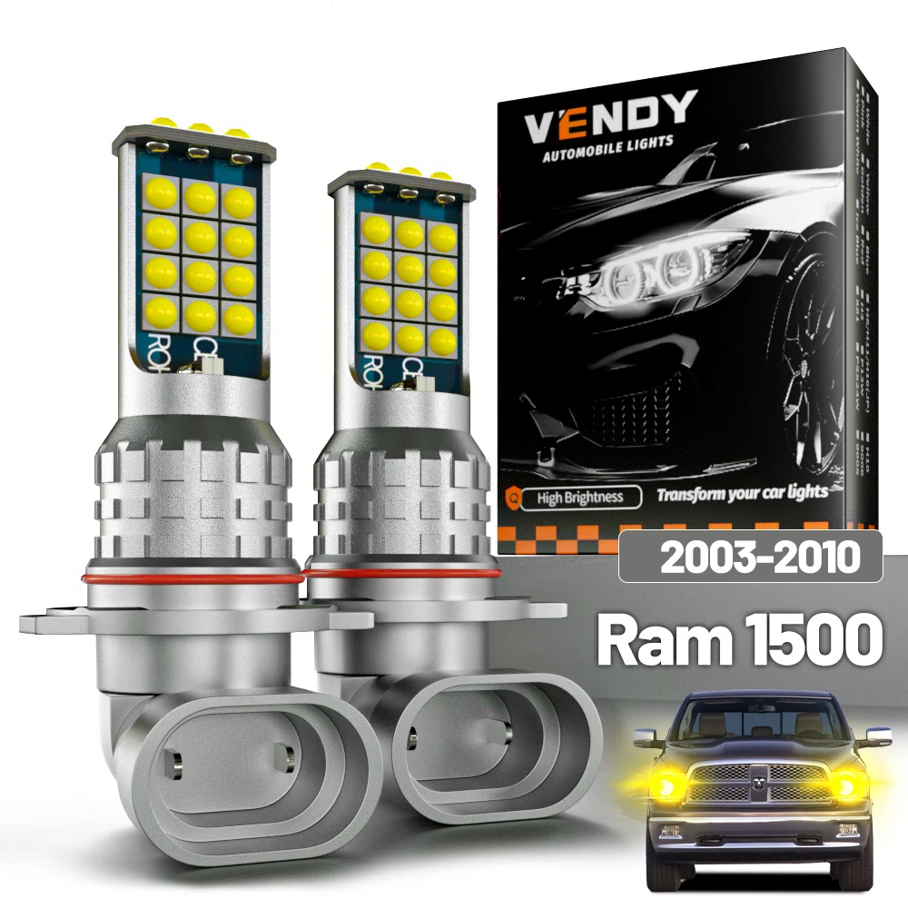 2pcs LED Fog Light For Dodge Ram 1500 2003-2010 2004 2005 2006 2007 2008 2009 Canbus Accessories