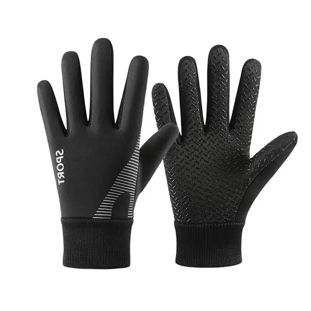 

Durable Waterproof Kids Riding Gloves Windproof Silicone Anti Slip Warm Gloves Wear-resistant Full Finger Winter Gloves Outdoor