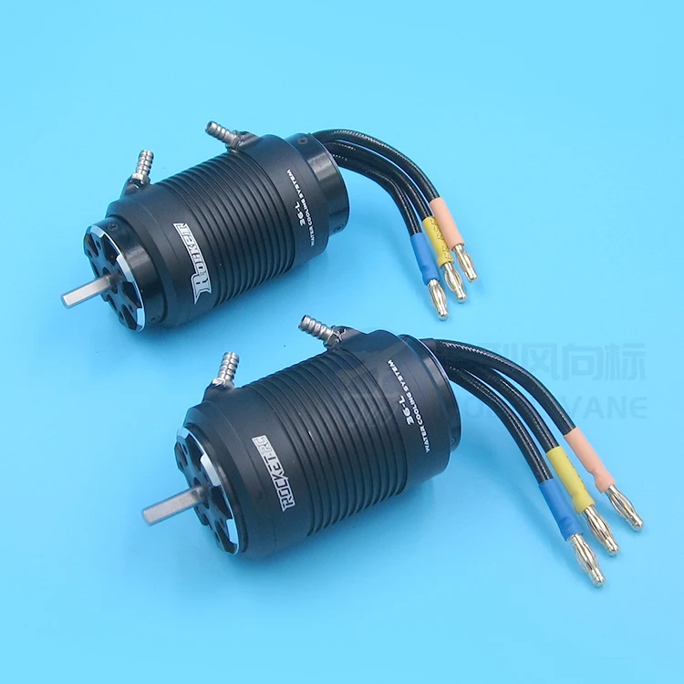 ROCKET 3660 3670 3680 4-Poles Brushless Sensorless Waterproof Motor Water-Cooling Jacket Remote Control Boat Power Set