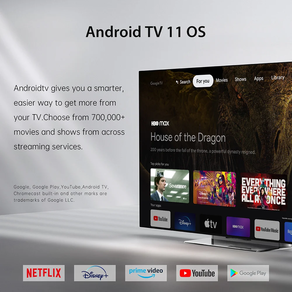 صندوق Mecool KM2 Plus Deluxe ATV Box Amlogic S905X4 Android 11 TV Box Google Netflix معتمد 4GB 32GB يدعم 4K USB3.0 SPDIF BT5.0