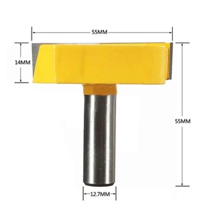 12mm 1/2" Shank 2-1/4" Bottom Cleaning Router Bit Straight  Wood Clean Milling Cutter