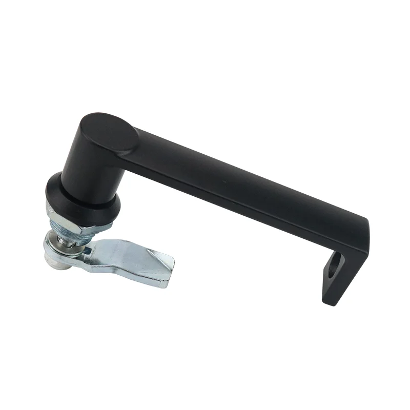 2pcs Zinc Alloy Rotary Handle Lock Industrial Electrical Automation Machinery Cabinet Door Handle Lock for Equipment