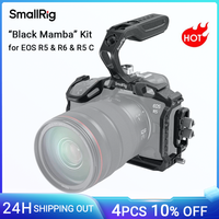 SmallRig Black Mamba EOS R5C RCamera Cage with Cable Clamp and Top Handle Kit for Canon EOS R5 & R5C & R6 Camera 3233/3234