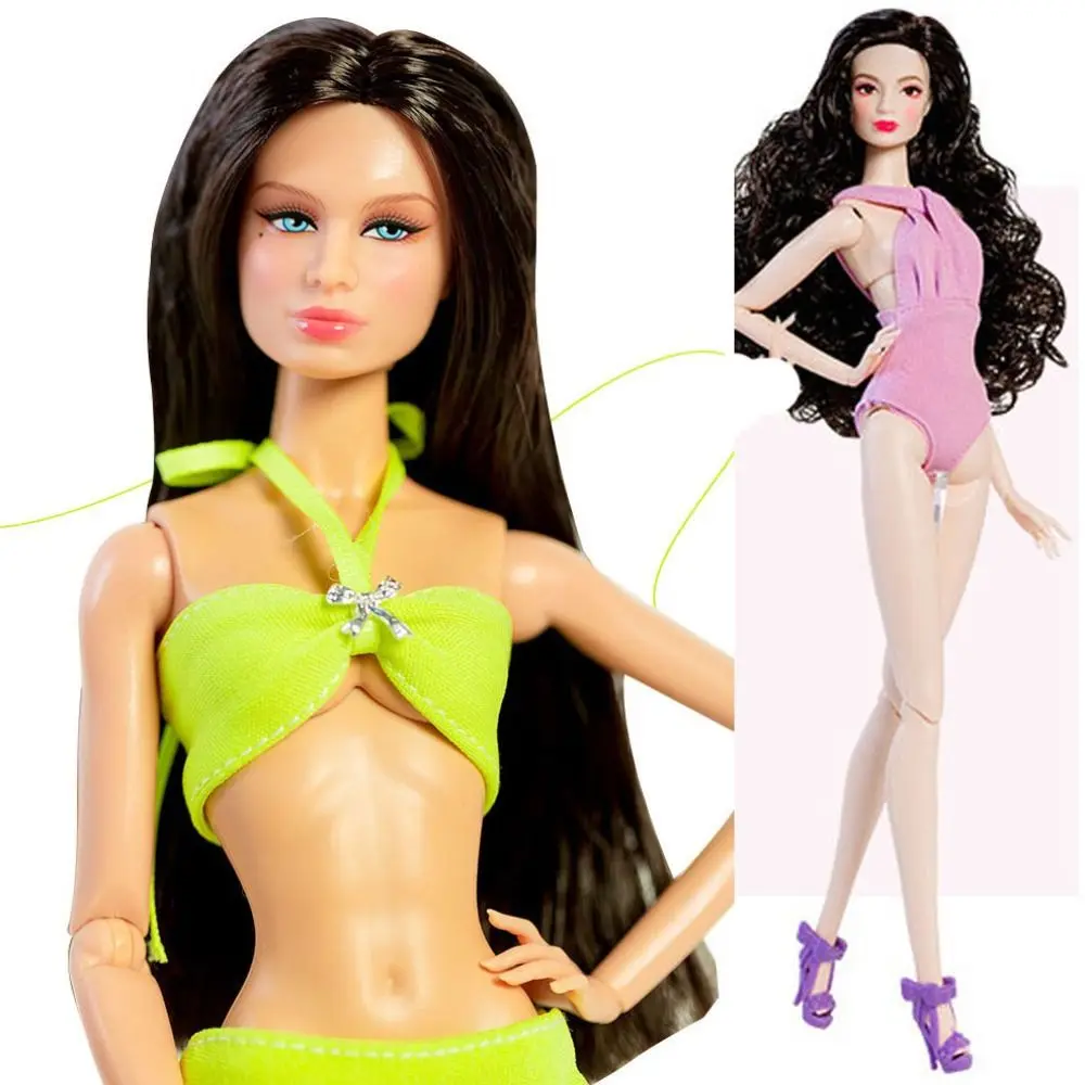 

Кукольный купальник ручной работы, летний пляжный стиль, повседневная одежда, купальник, бикини с обувью, аксессуары для одежды для кукол 30 см