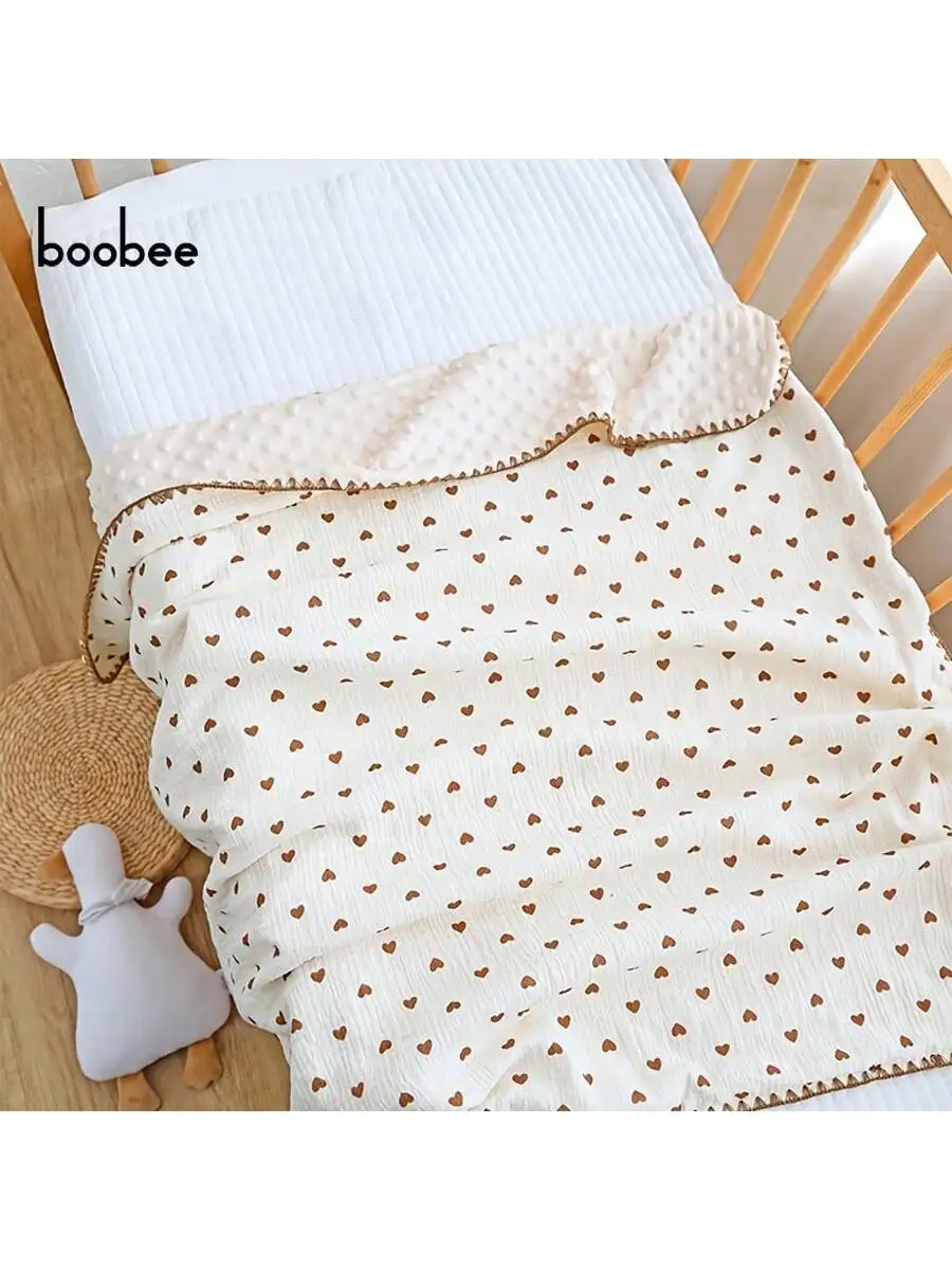 1Pc Baby Dot Blanket, Baby Soothing Dot Blanket, Soft, Skin-Friendly and Gentle, Newborn Crepe Sleeping Blanket, Baby Comfort Blanket, Printed Cartoon Pattern, 3D Dot Fleece - Washable, Perfect Gift for Baby on Christmas, Halloween, Thanksgiving!
