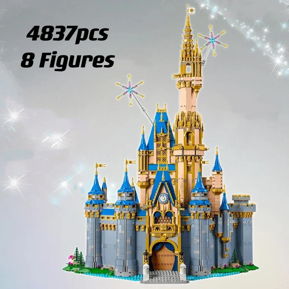 43222 The Princess Castle 100th Anniversary City Street View 16008 95658Model Building Blocks Bricks Kids Toys 71040