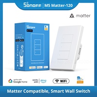 SONOFF Matter M5 120 80 86 W wifi Smart Wall Push Button SwitcheWeLink Remote voice Control with Alexa Google SmartThings Apple