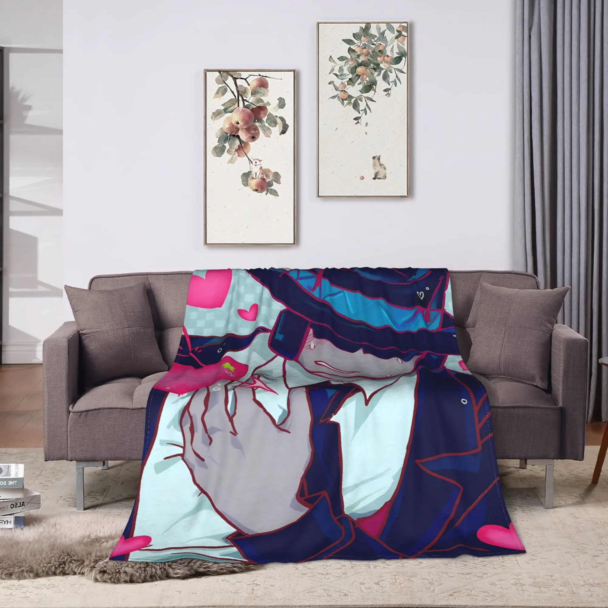 Forsaken Elliot and chance Flannel Blanket Winter Super Warm Bedding Throws Kids Adult Couch Bed Fluffy Bedspread Sofa Bed Cover