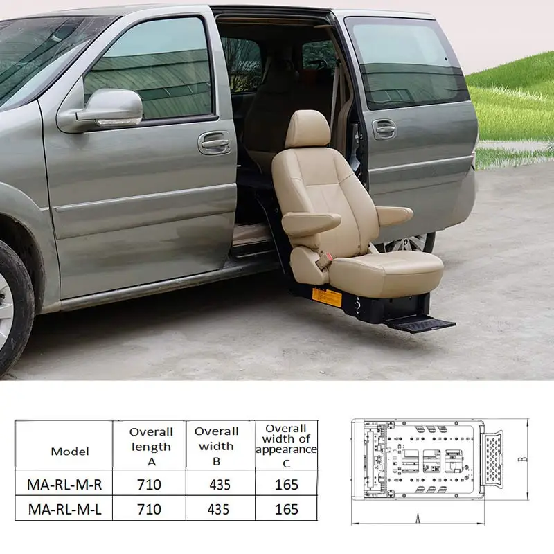 Electric Power Rotating Car Seat for Disabled Elderly Swivel Transfer Mobility Vehicle Seat for To-yo-ta Hiace Van Alphard MPV