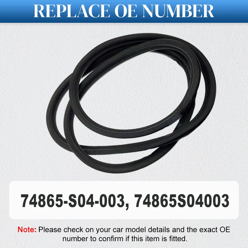 74865S04003 Rear Trunk Seal Weatherstrip for Honda Civic Sedan 4D EJ6 EJ8 EJ9 EK1 EK3 EK4 EL4 EL5 1996-2000 view 2