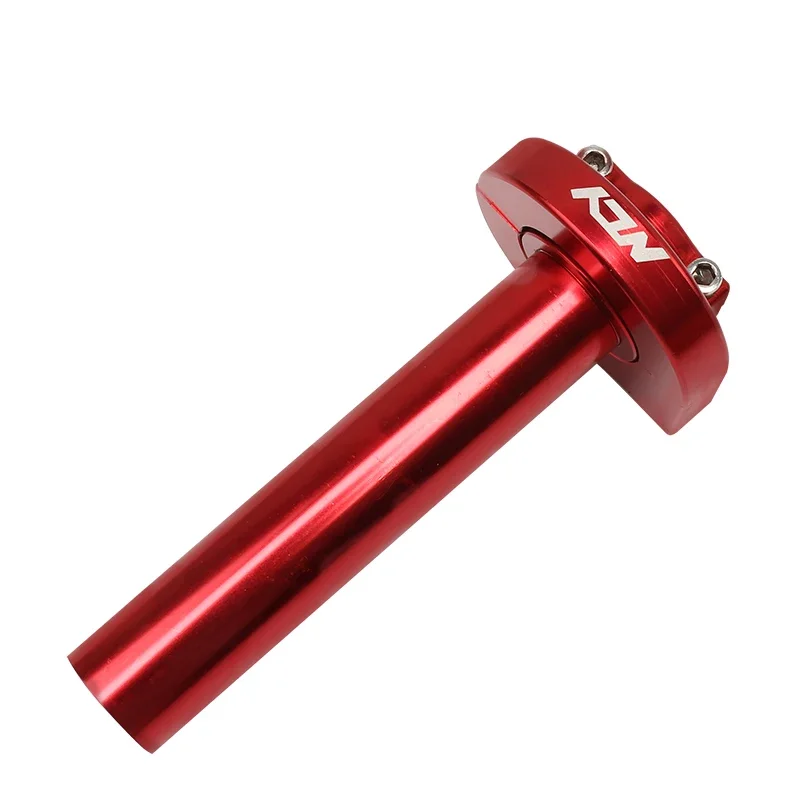 Poignée d\'accélérateur torsadée universelle pour moto, poignée de gaz en aluminium CNC, bouton d\'accélérateur avec câble pour vélo de course, 22mm,