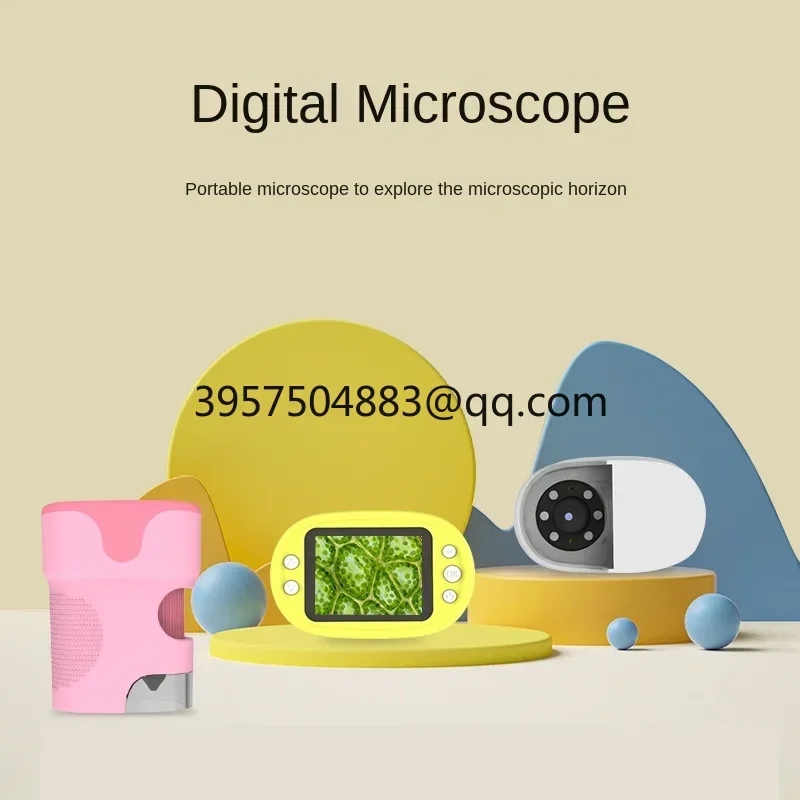 Electronic screen digital high definition microscope children's science specialty electron optics to see bacteria for primary