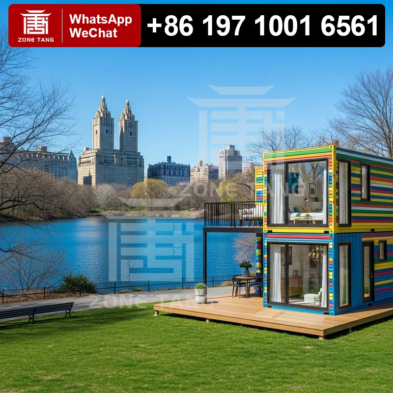 

Flat Pack House Residential Best Portable Customize Pattern Detachable Modules Earthquake Resistant Premade Houses Customizable